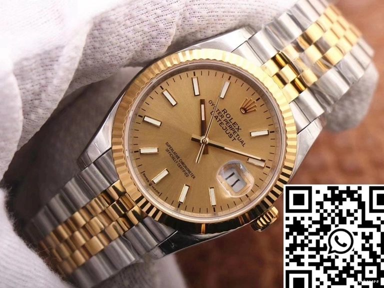 EW Minimalist Rolex Champagne Datejust 659 Factory M126233-0015 Dial 0718